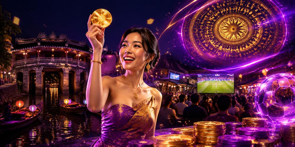 Cảnh người chơi casino Việt Nam kiểm tra ưu đãi và đặt cược trên thiết bị di động